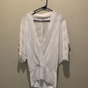 NWT Maurices white sweater size medium